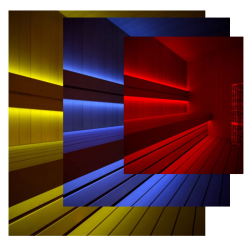 Saunové LED pásiky, RGB
