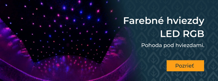 Farebné hviezdy LED RGB