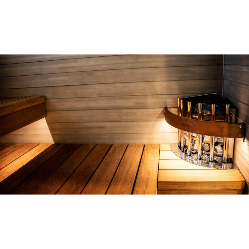 Bezpečnostné osvetlené zábradlie HTRC3L - pre ohrievač HARVIA Glow Corner