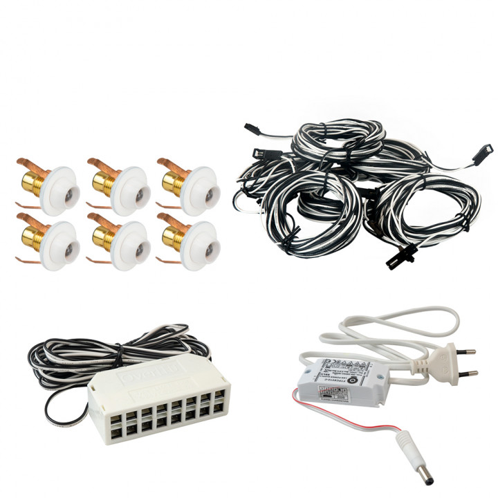 Osvetlenie do sauny Led Lite 6, biele