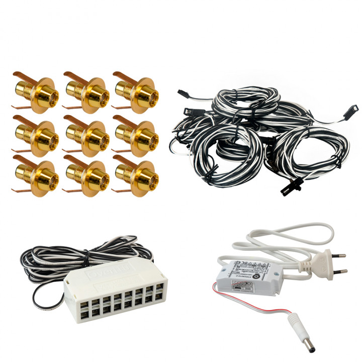 Osvetlenie do sauny Led Lite 9, zlaté