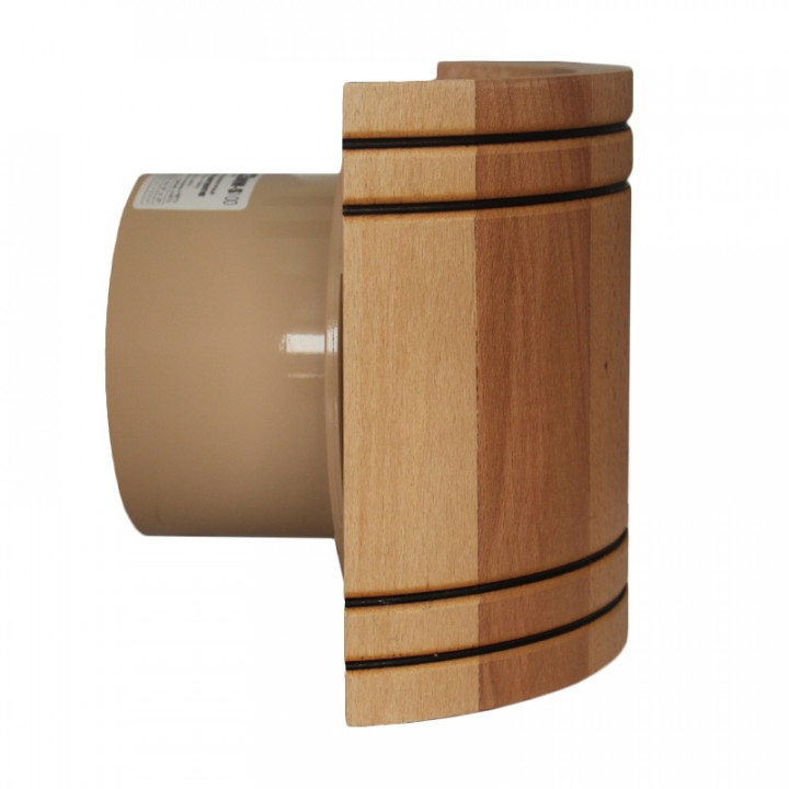 Saunový ventilátor MM-S s zakriveným povrchom dreva d/100mm