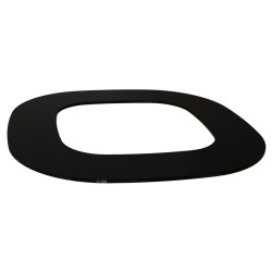 Vstavná príruba - HELO Himalaya, čierne sklo 