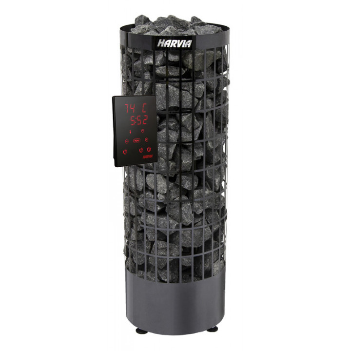 Elektrická saunová pec - HARVIA Cilindro Black Steel PC70XE 6,8 kW, výstavný kus