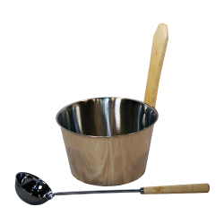 SAUNIA nerezový set 4 l  SAUNIA nerezový set 4 l