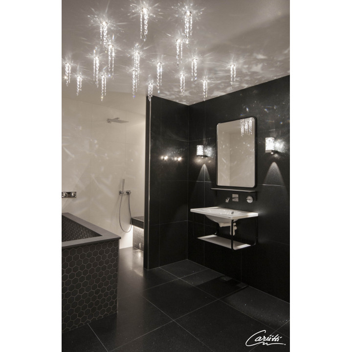 CARIITTI Toive LED číre svetlo s kryštálmi