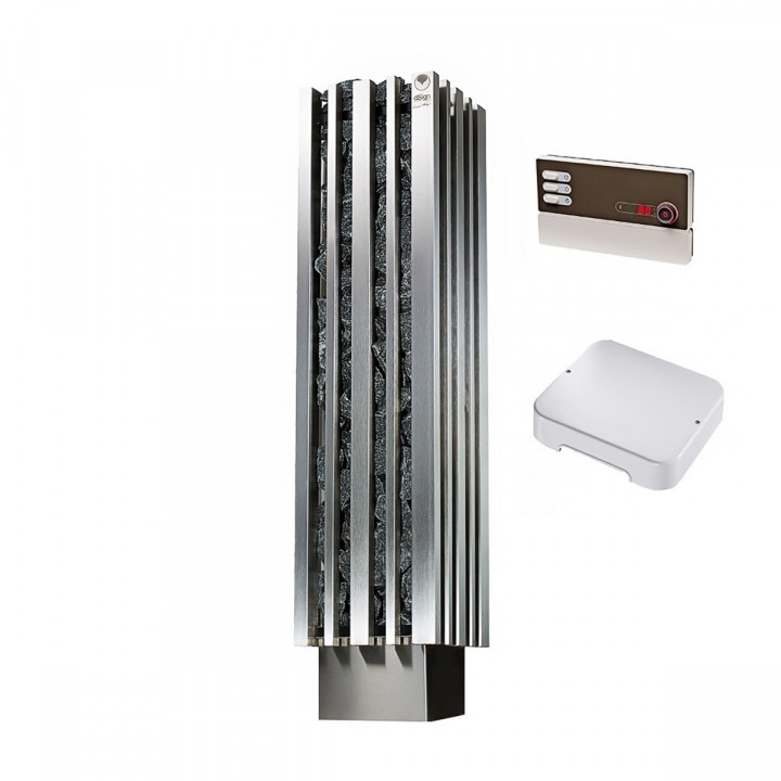 Elektrická saunová pec - IKI MONOLITH 15,9 kW, s ovládacím panelom PRO B2 + S2-30
