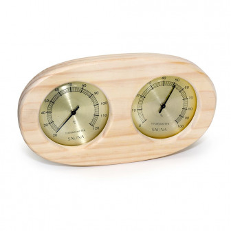 Termo-hygrometer SAUFLEX, horizontálny, oválny