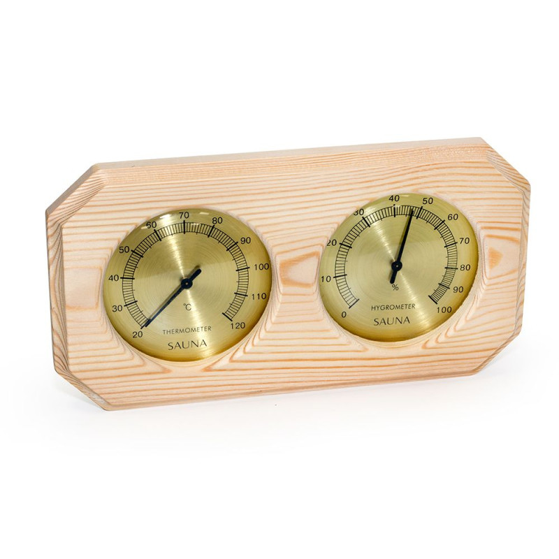 Termo-hygrometer SAUFLEX, horizontálny, osemuholníkový