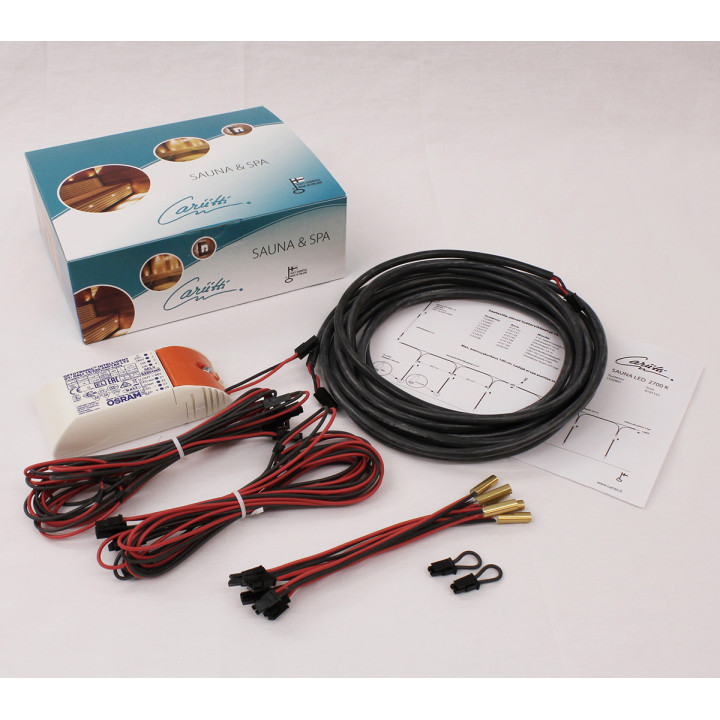 Sada osvetlenia sauny CARIITTI LED, 2700K