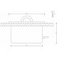 Svetlá misa CARIITTI, priemer 320 mm