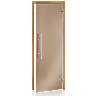 Sklenené dvere do sauny AD PREMIUM LIGHT, Thermo osika