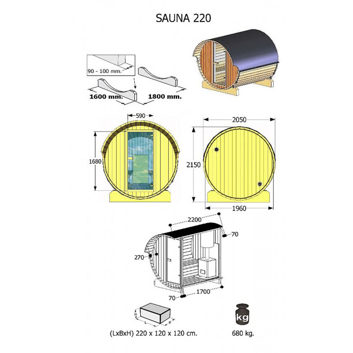 Saunový dom 220