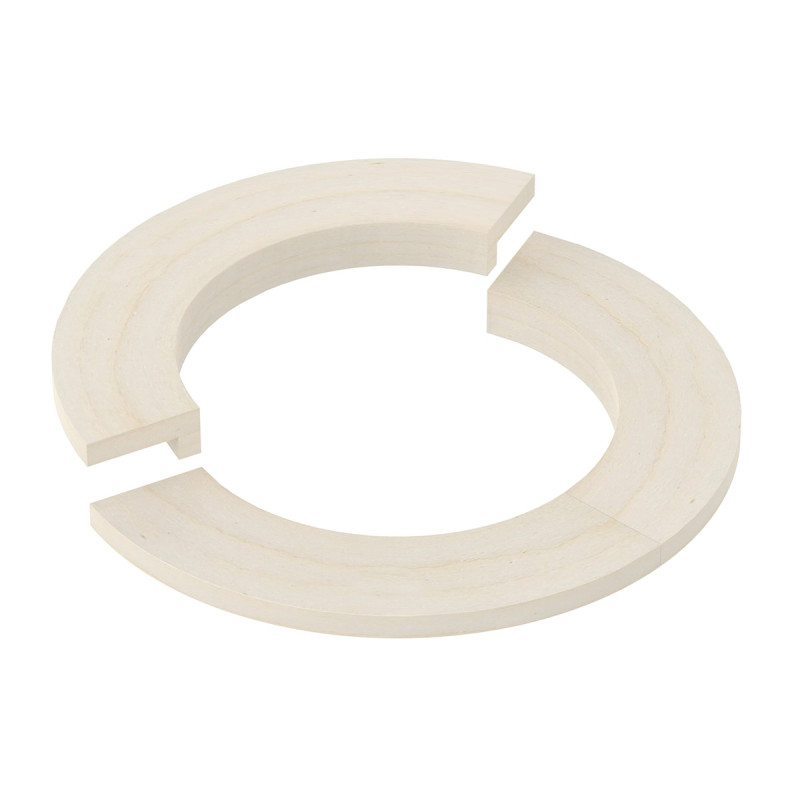 Vstavná príruba - pre okrúhly ohrievač SAWOTEC Tower, drevený