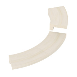 Príruba na zapustenie - pre rohový ohrievač SAWOTEC Tower, drevený  Príruba na zapustenie - pre rohový ohrievač SAWOTEC Tower, drevený