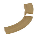Príruba na zapustenie - pre rohový ohrievač SAWOTEC Tower, drevený - 1