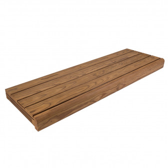 Lavica do sauny, tepelne upravená borovica, 135x504x1800-2400 mm