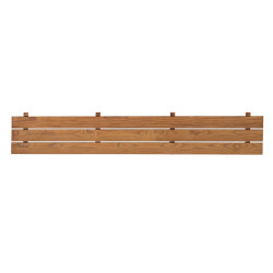 Spodný prvok saunovej lavice, tepelne upravená borovica 