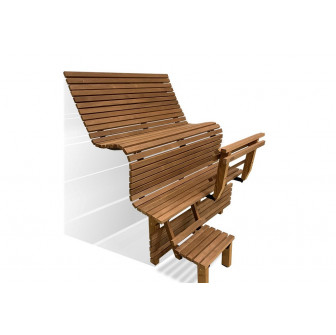 Modulárna saunová lavica ERGONOMIC, Thermo osika