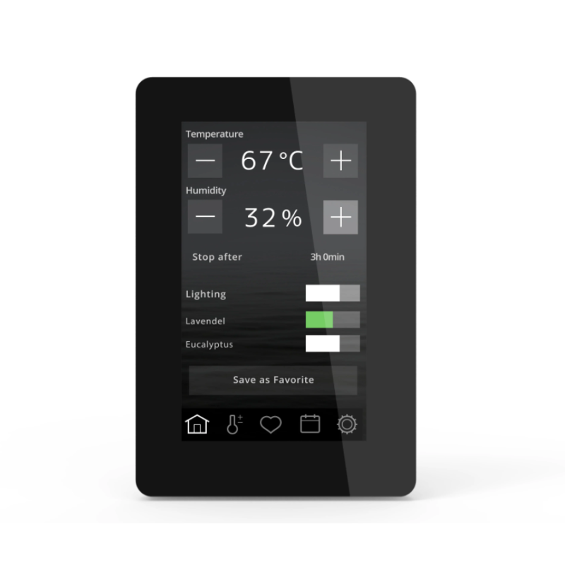 Ovládací panel elektrického saunového ohrievača - TYLO Elite Cloud