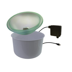 CARIITTI LED osvetlená misa s výpustným ventilom na vodu 5 l 