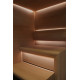 CARIITTI Sauna Linear Glass - tvarovka z optických vlákien
