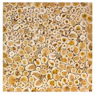 Tenký panel z borievky, 500 × 500 mm