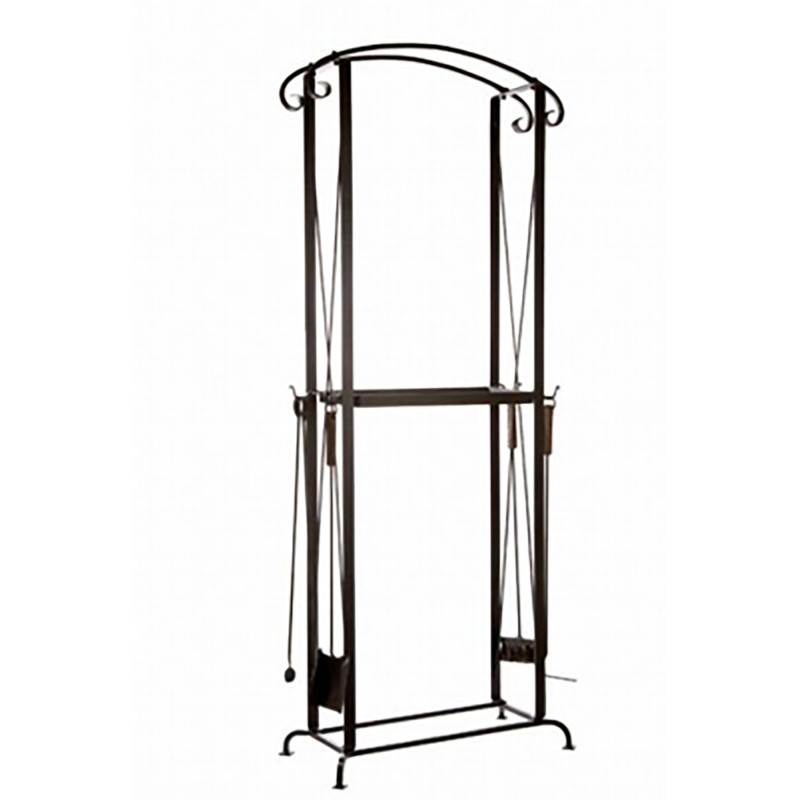 Držiak na palivové drevo s náradím