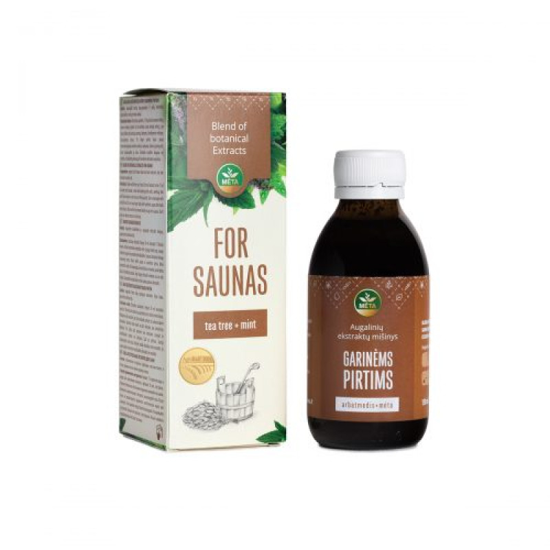 Zmes bylinných extraktov do parného kúpeľa čajovník a mäta 150 ml