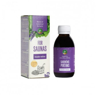 Zmes rastlinných extraktov do sauny s esenciálnymi olejmi z levandule a medovky, 150 ml