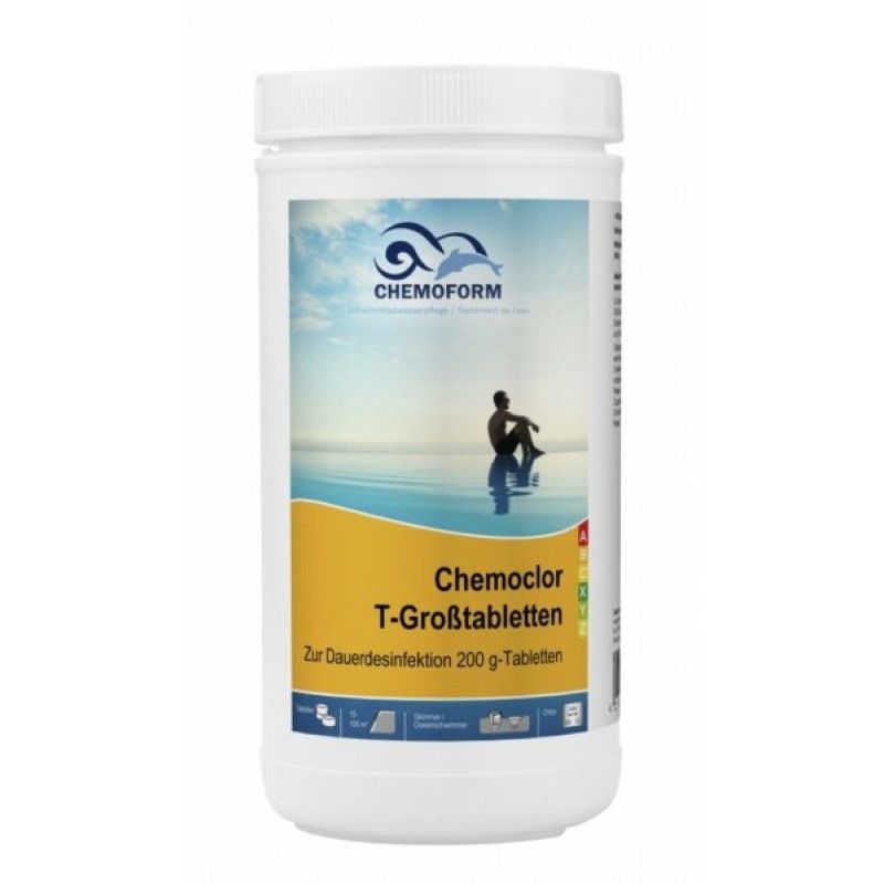 Pomaly rozpustný chlór CHEMOCLOR T-tablety 200 g, 1 kg