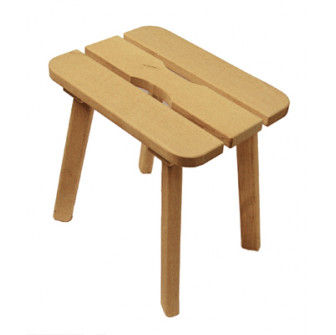 Taburetka jelša, M 400 x 300 x 410 mm