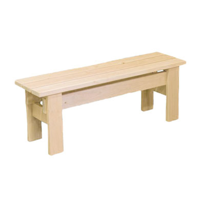 Saunová lavica, osika, L