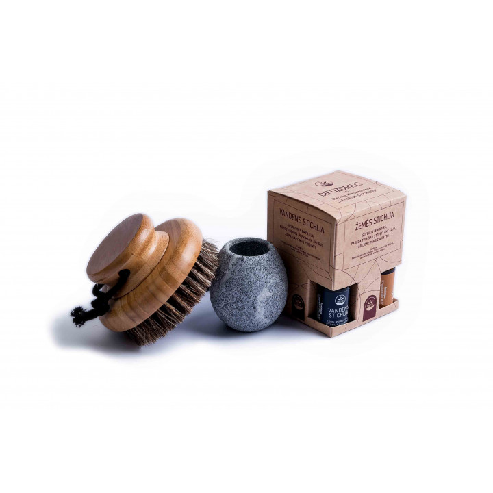 Darčeková sada v darčekovej krabičke SCENTED WARMTH. Štetec, pohár na vône a esenciálne oleje.