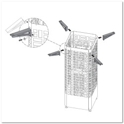 Montážne konzoly pre kryt rúry EOS Edge 