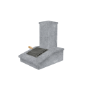 Kamenná povrchová úprava komína, mastenec, 540 mm - 0