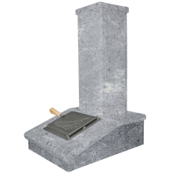 Kamenná úprava komína, mastenec, 790 mm  Kamenná úprava komína, mastenec, 790 mm