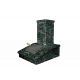 Kamenná úprava komína, tmavý Serpentine, 540 mm