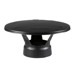 Náhradný diel k ohrievačom oceľový komín HARVIA - Krytka proti dažďu, čierna 