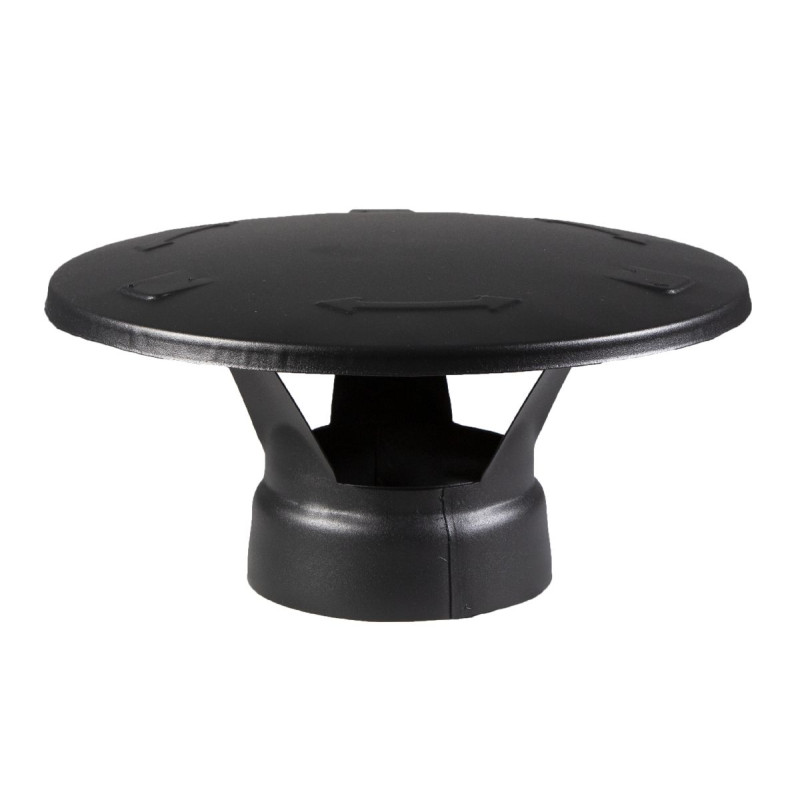 Náhradný diel k ohrievačom oceľový komín HARVIA - Krytka proti dažďu, čierna