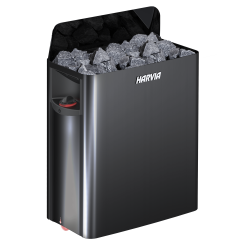 Elektrická saunová pec - HARVIA The Wall Black Steel SW45 4,5 kW 