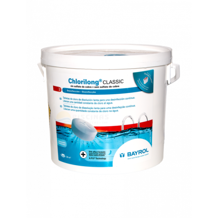 Pomaly rozpustné chlórové tablety Chlorilong Classic 250, 5 kg