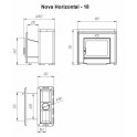 Saunová pec na drevo - NOVA HORIZONTAL 18 - 6