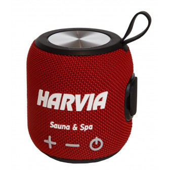 Vodeodolný saunový reproduktor HARVIA, červený