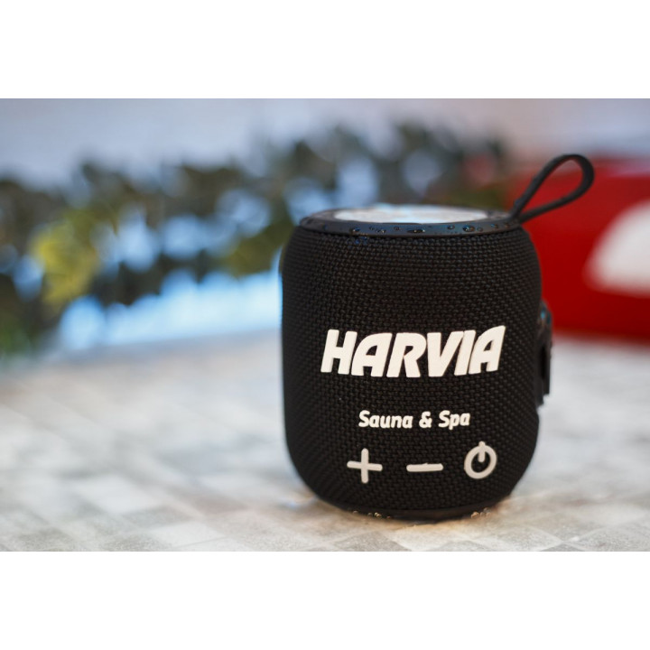 Vodeodolný saunový reproduktor HARVIA, čierny