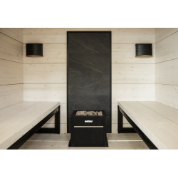 Kamenná stena HARVIA, čierny rám 