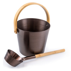 Sada hliníkového vedra a naberačky SAUFLEX, fialová 