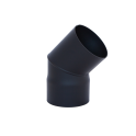 HARVIA koleno 45°, čierne - 0