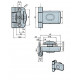 Dverové pánty ABLOY pre dvere parnej sauny, bronz ABLFL65