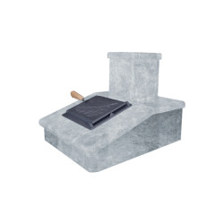 Povrchová úprava komína z kameňa, talkochlorit, 290 mm  Povrchová úprava komína z kameňa, talkochlorit, 290 mm